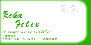 reka felix business card